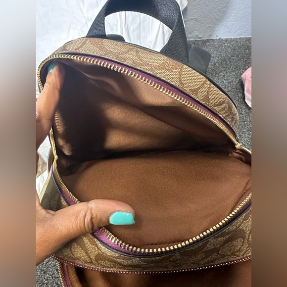 Coach Bundle Disney X Villains Backpack &  Wristlet Signature Canvas w/Patches, - Picture 5 of 12